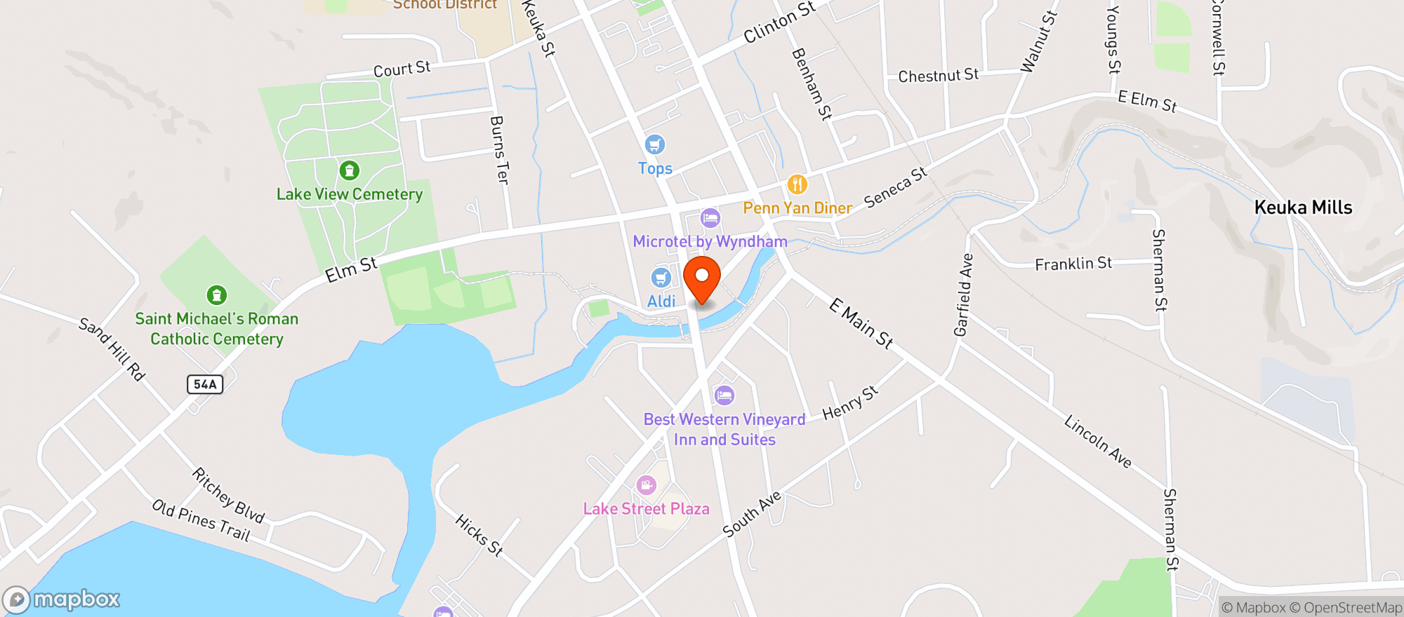 Map showing Outlet 111