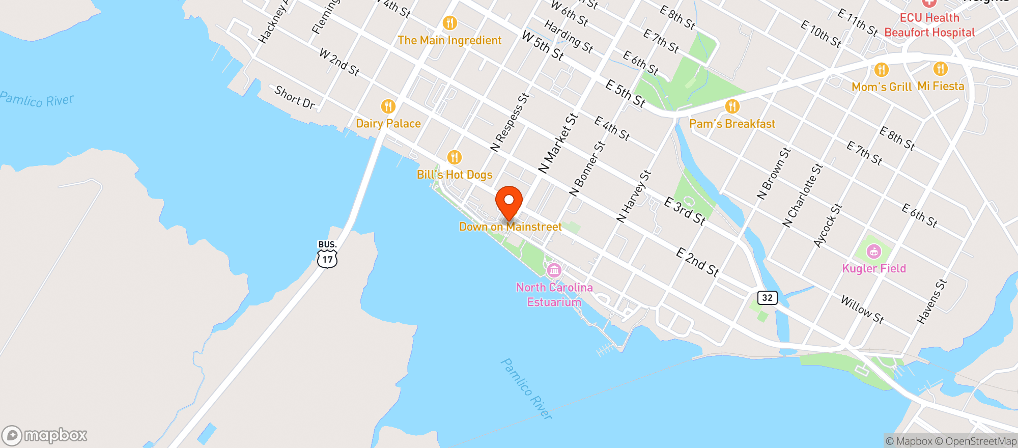 Map showing El Loco Social Bistro Lou
