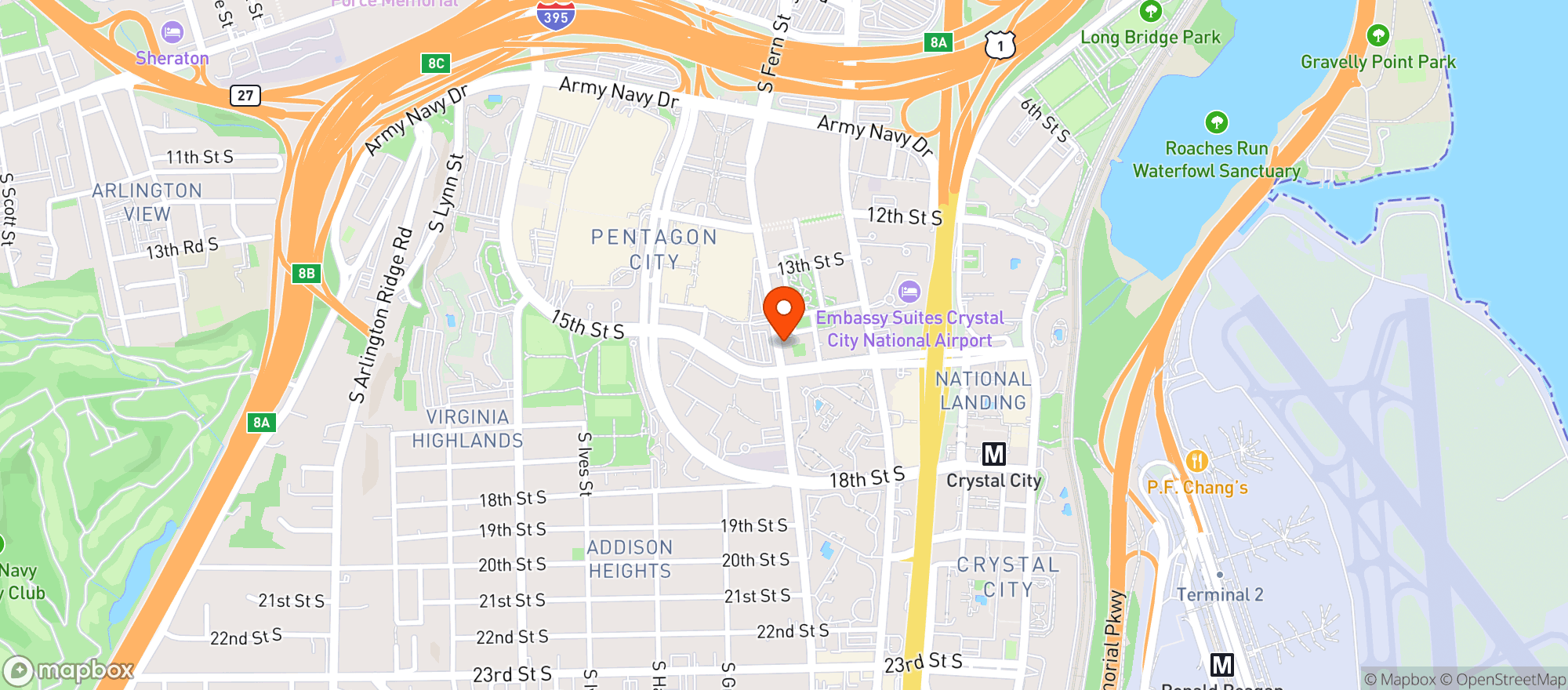 Map showing Extreme Pizza