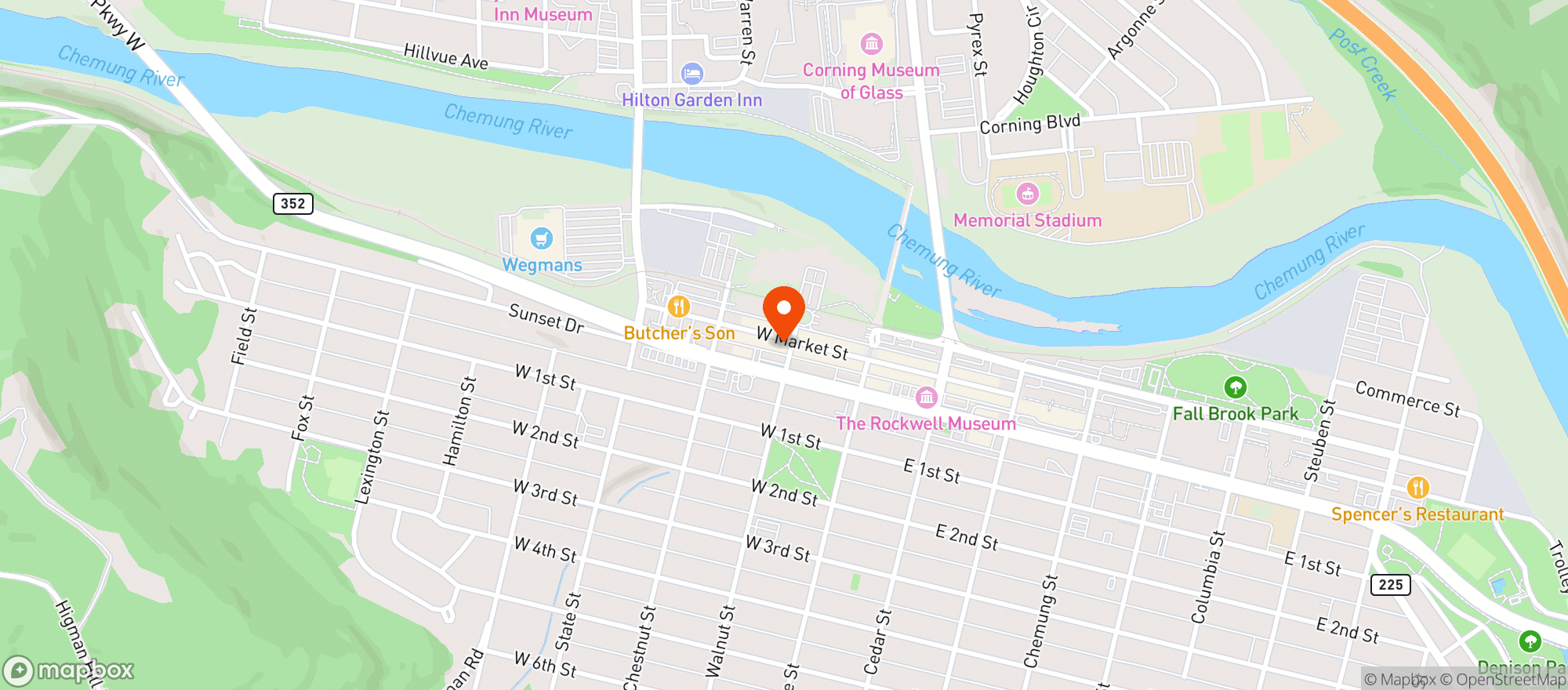 Map showing Iron Flamingo Barrel House