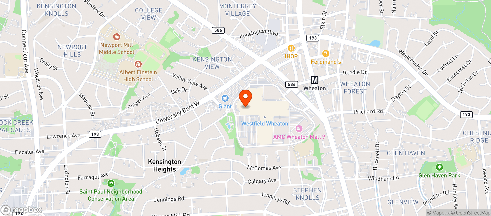 Map showing Target