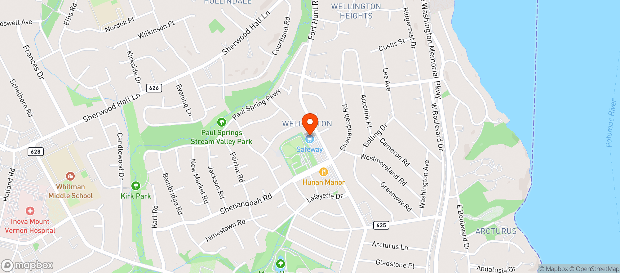 Map showing Safeway Store 0878 #1853