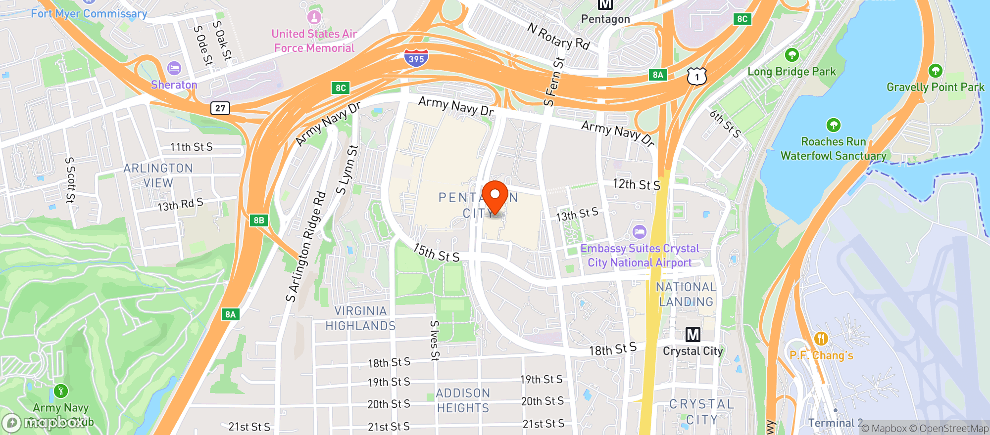 Map showing Chevys Fresh Mex #2058