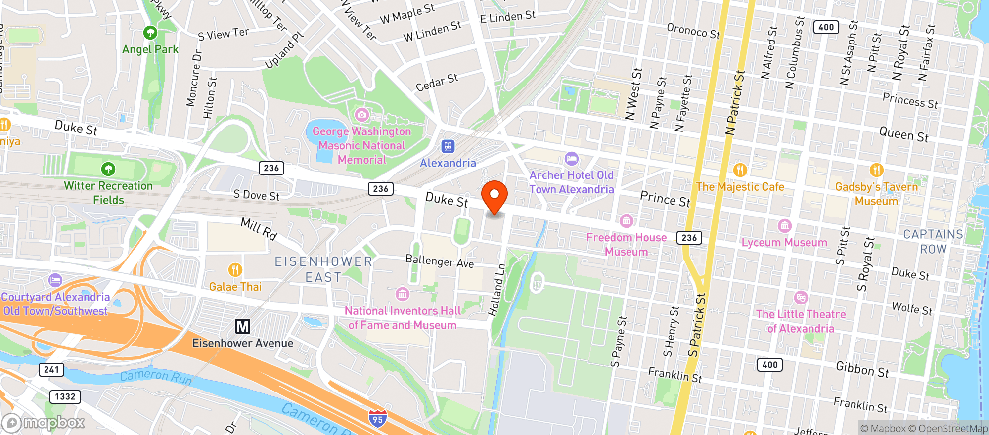 Map showing Whole Foods - Old Town
