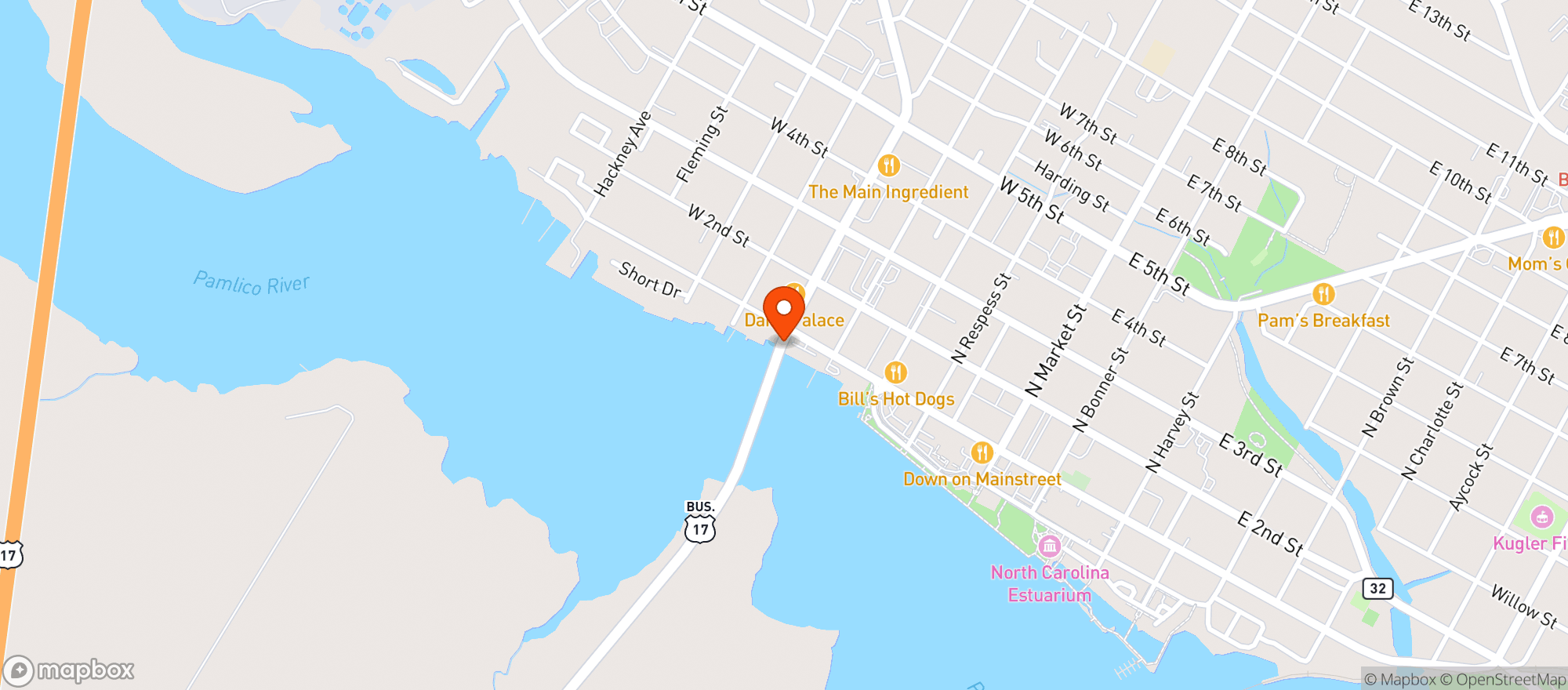 Map showing S I L Convenient Mart