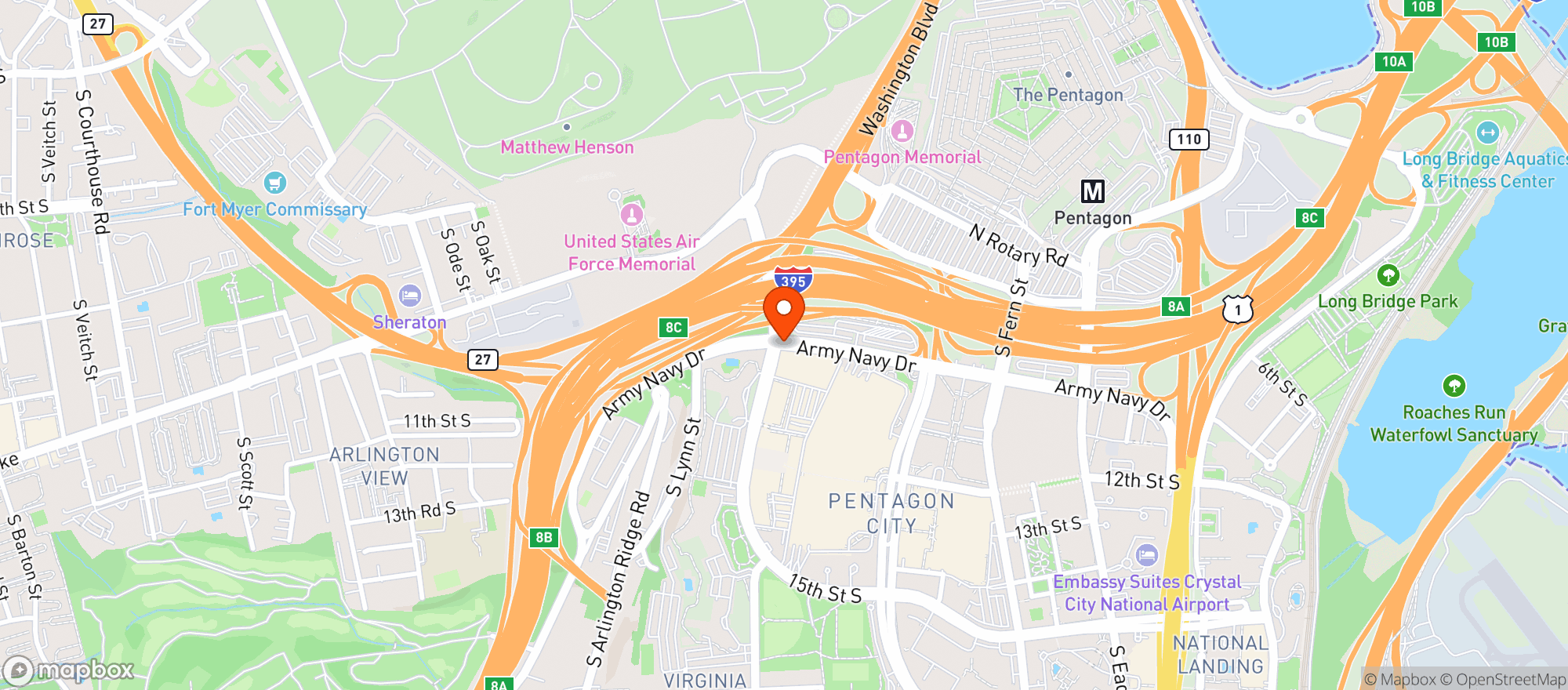 Map showing Target Store