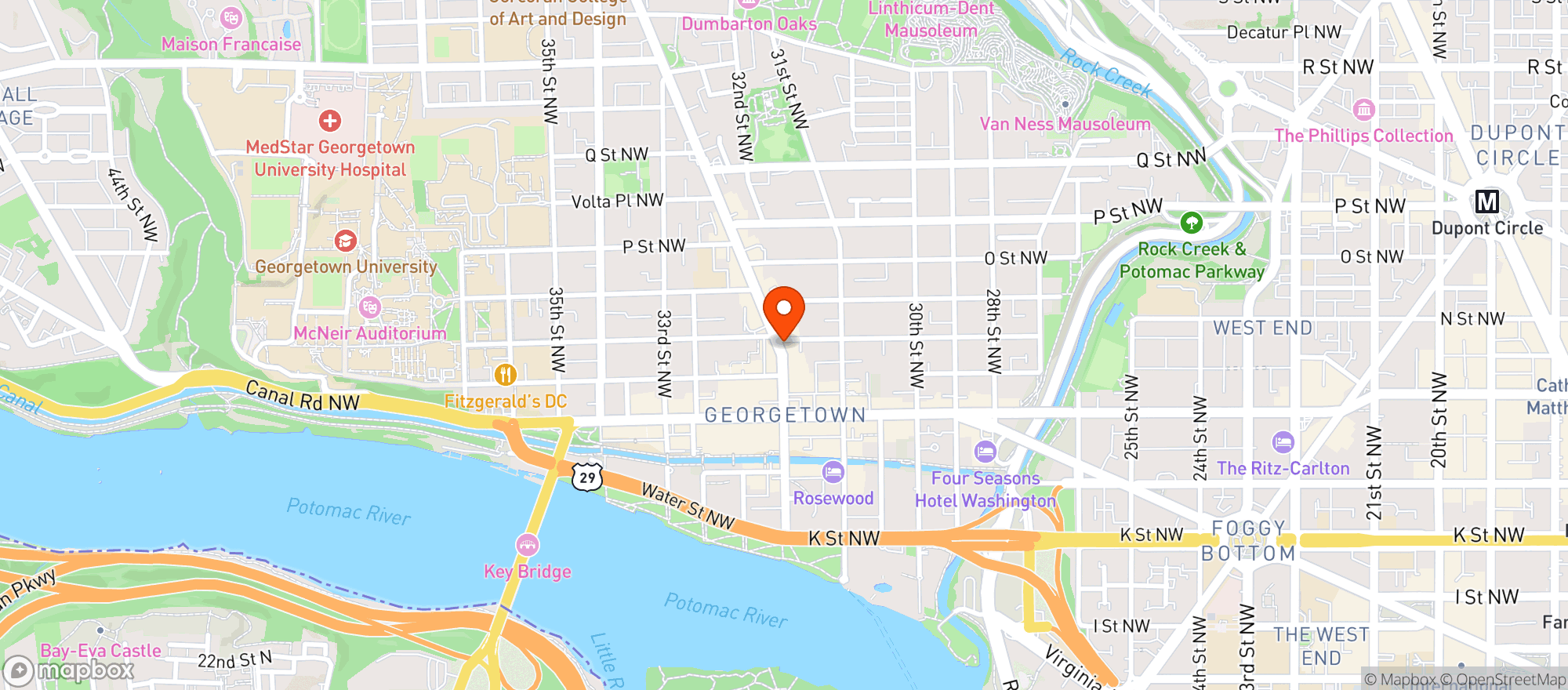 Map showing Foxtrot - Georgetown