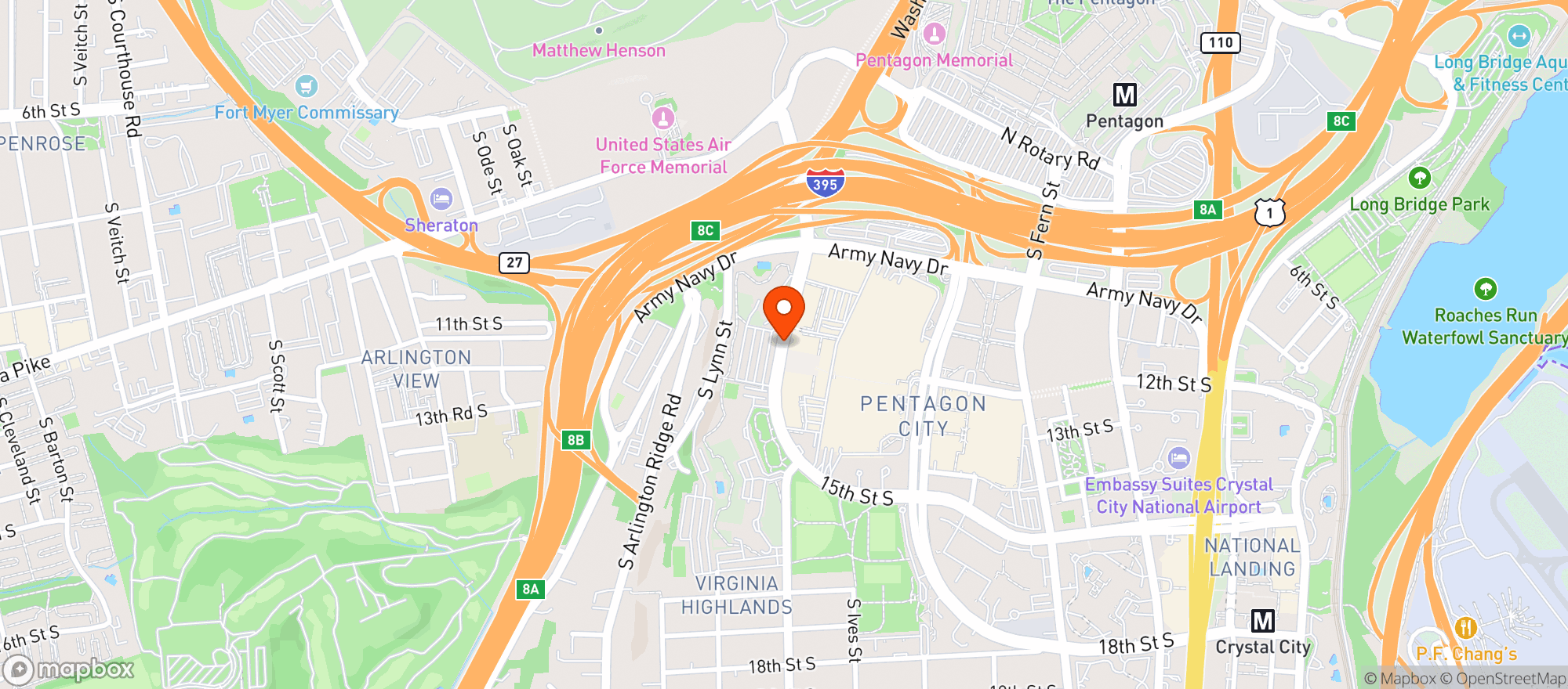 Map showing Banditos Taco & Tequila