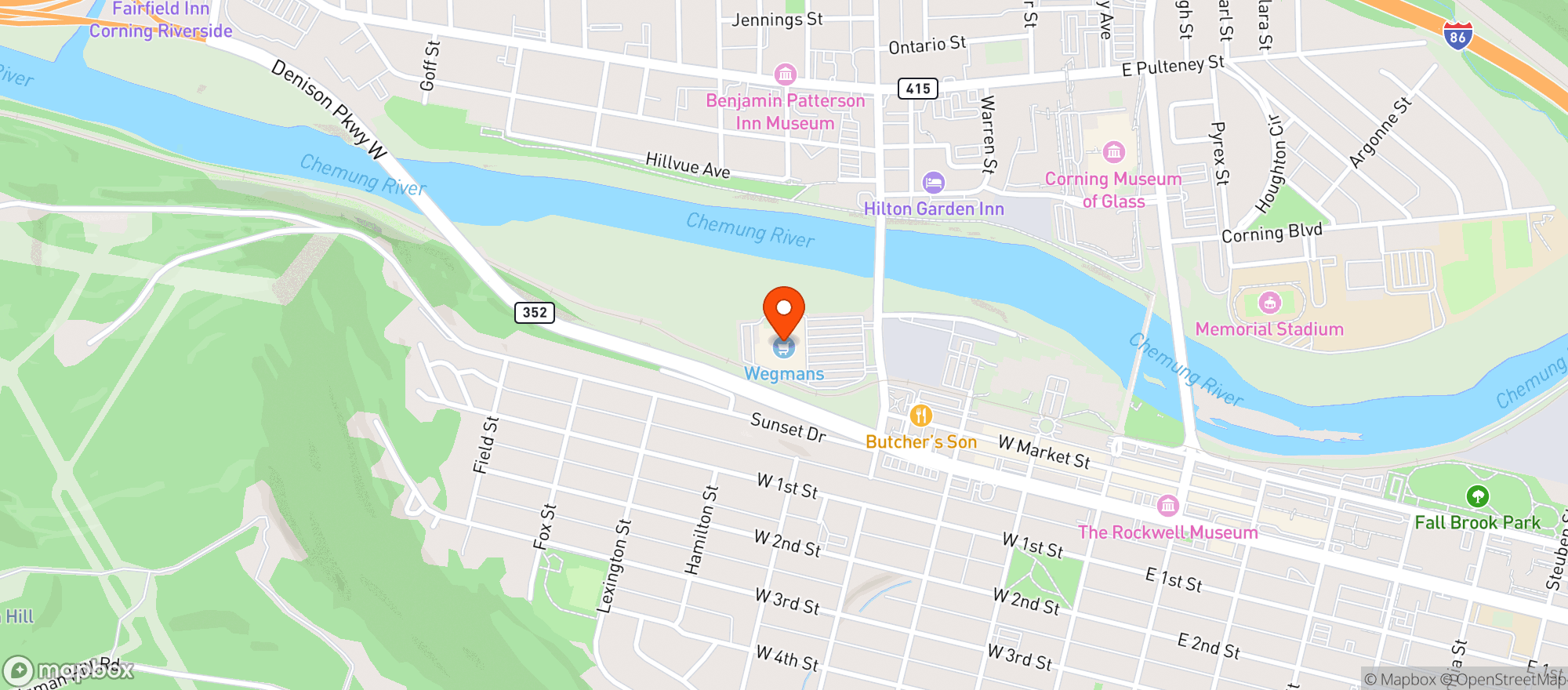 Map showing Wegmans Food Market