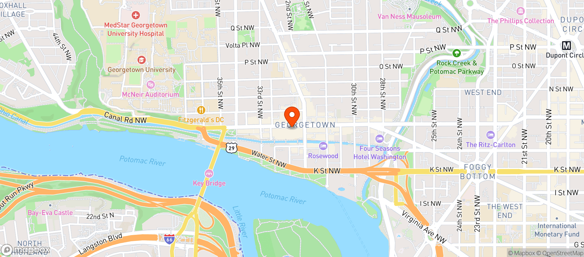 Map showing Clubhouse