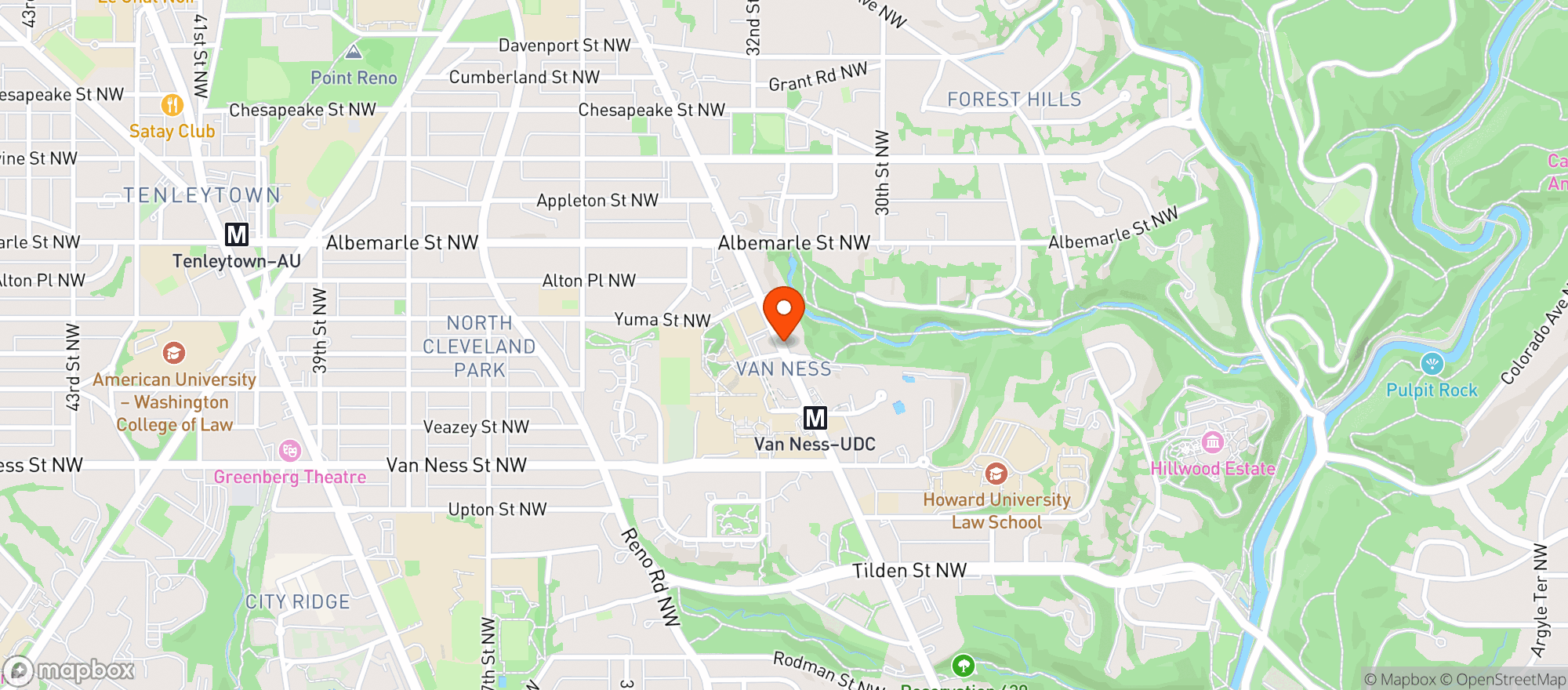 Map showing Rosedale