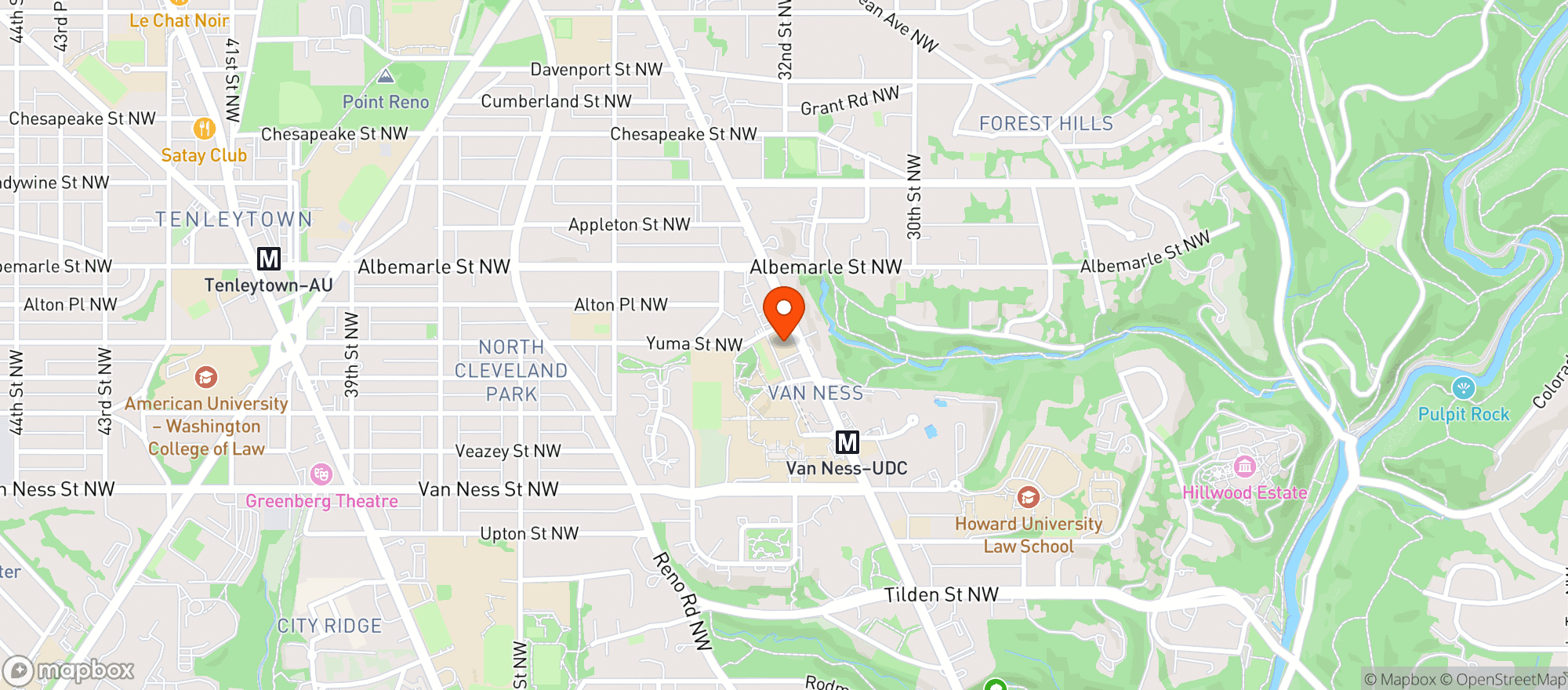 Map showing Dog Haus Biergarten Van Ness
