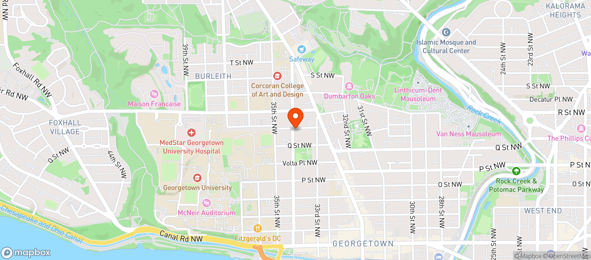 Map showing Dent Place Market