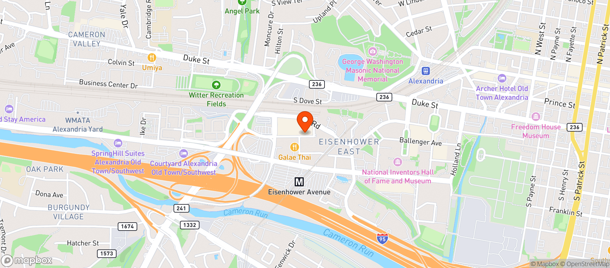 Map showing Atlas Brew Works