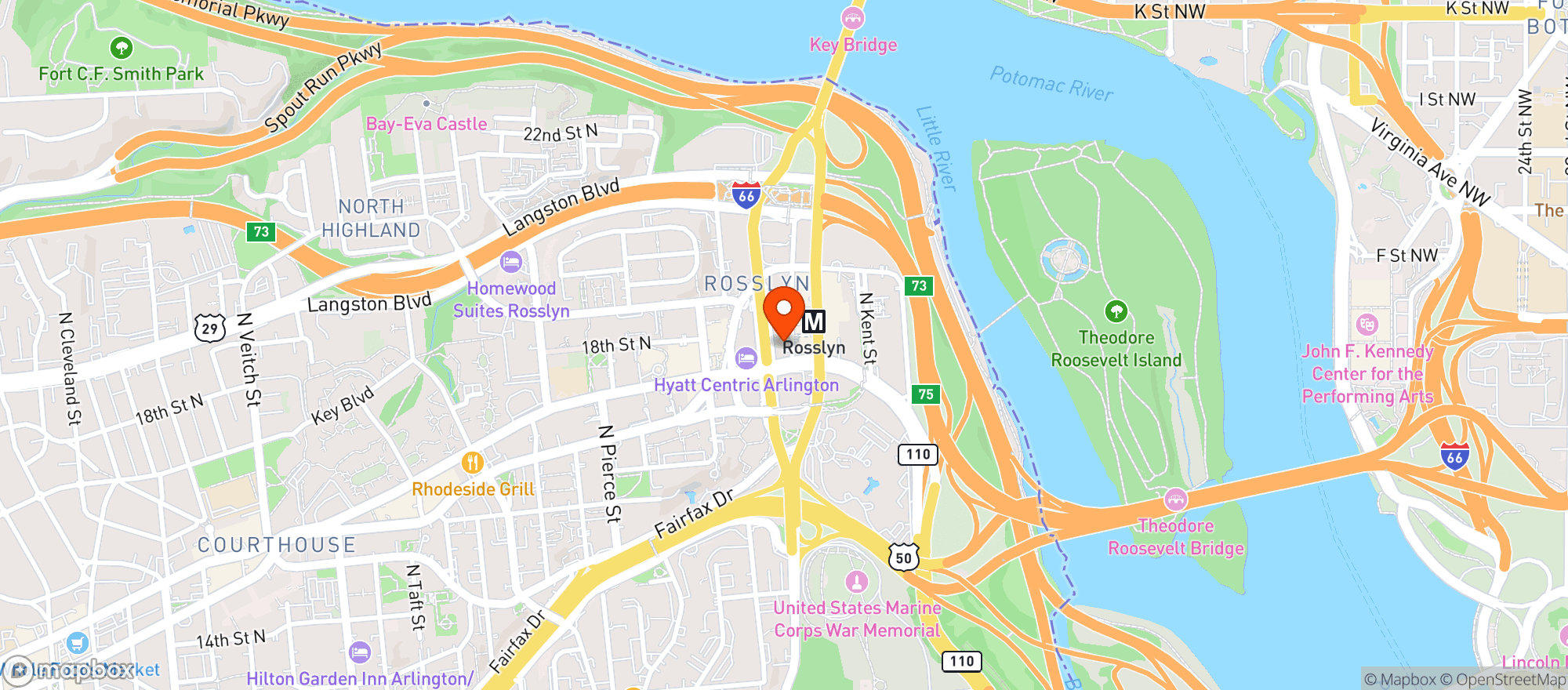 Map showing Upside On Moore