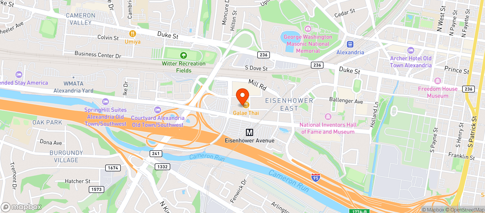 Map showing Delias Mediterranean Grill