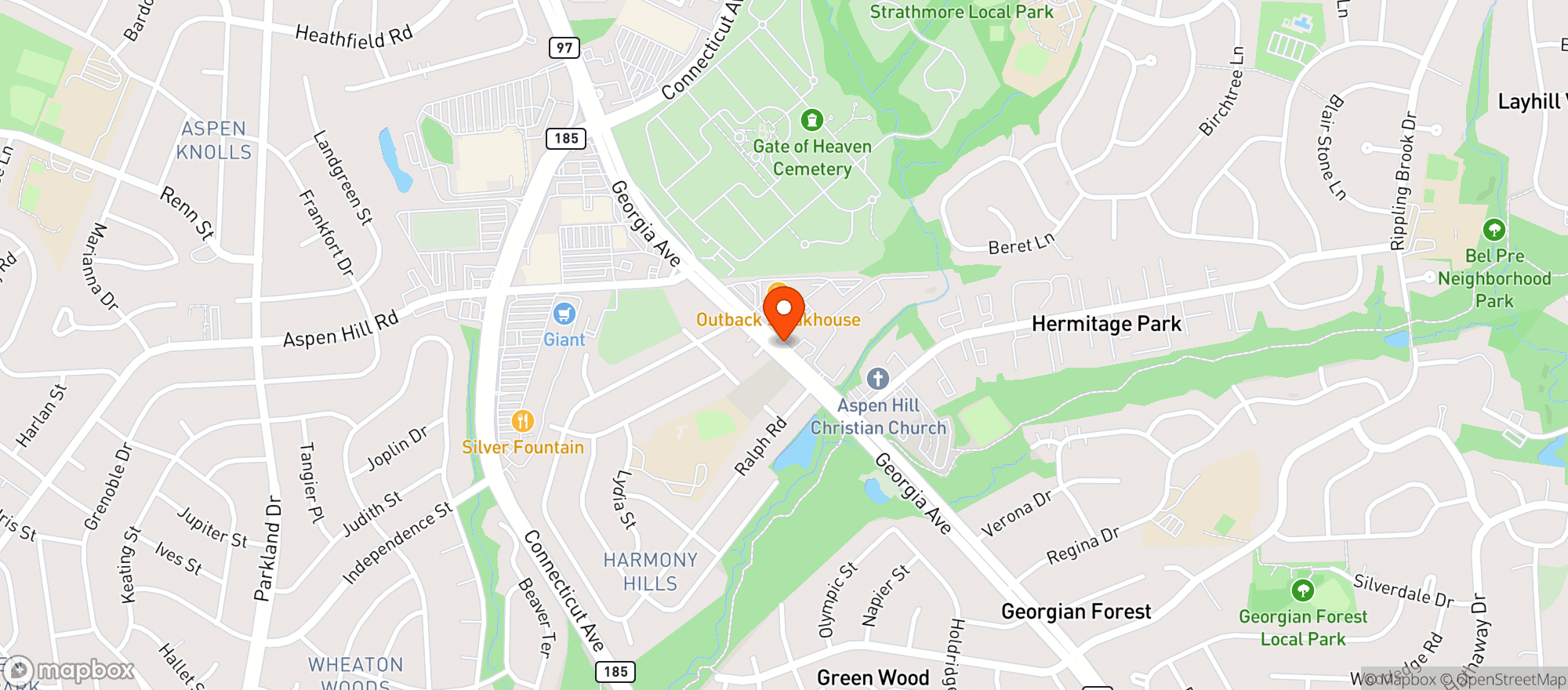 Map showing Georgia Market