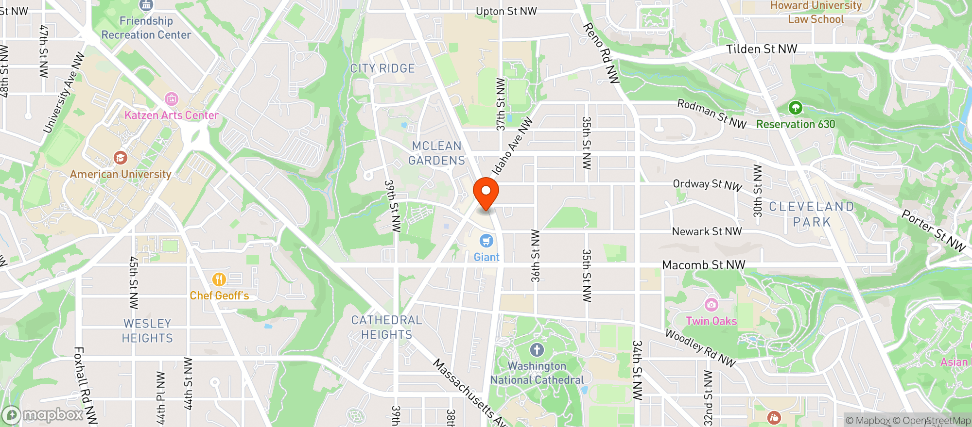 Map showing Kennedy Bottle Shop