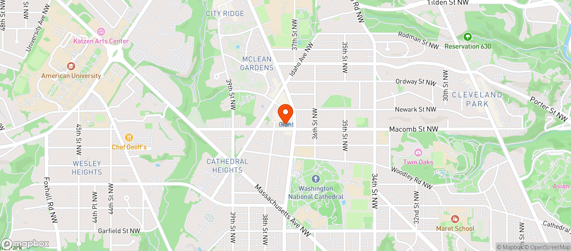 Map showing 2 Amys