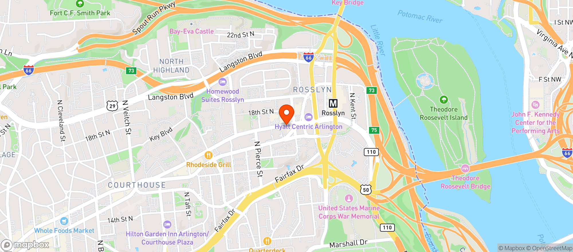 Map showing Target Store