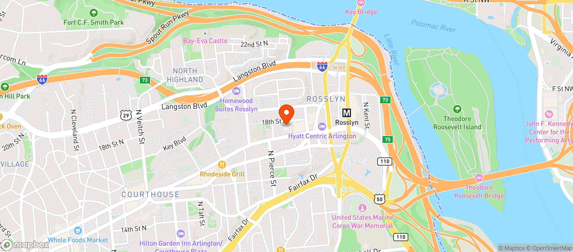 Map showing Safeway