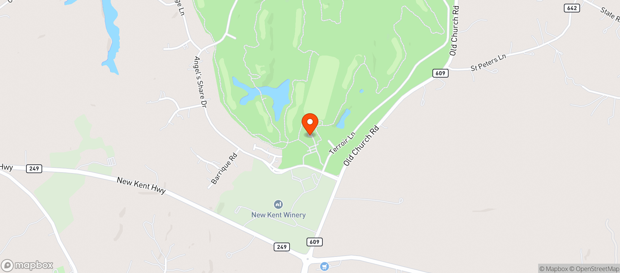 Map showing Club At Viniterra