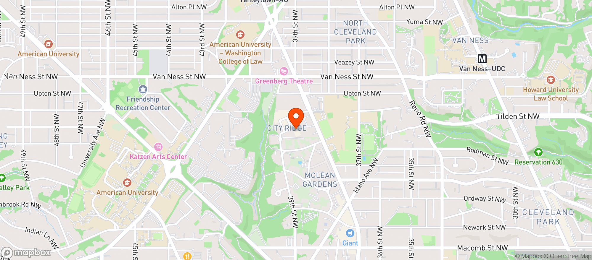 Map showing Wegmans