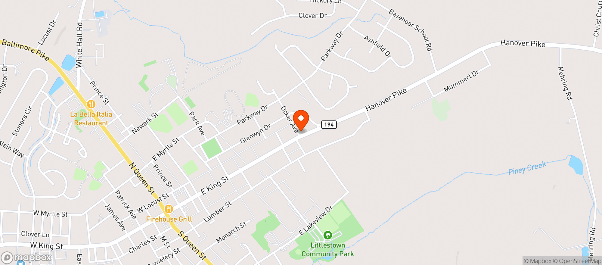 Map showing American Legion 321