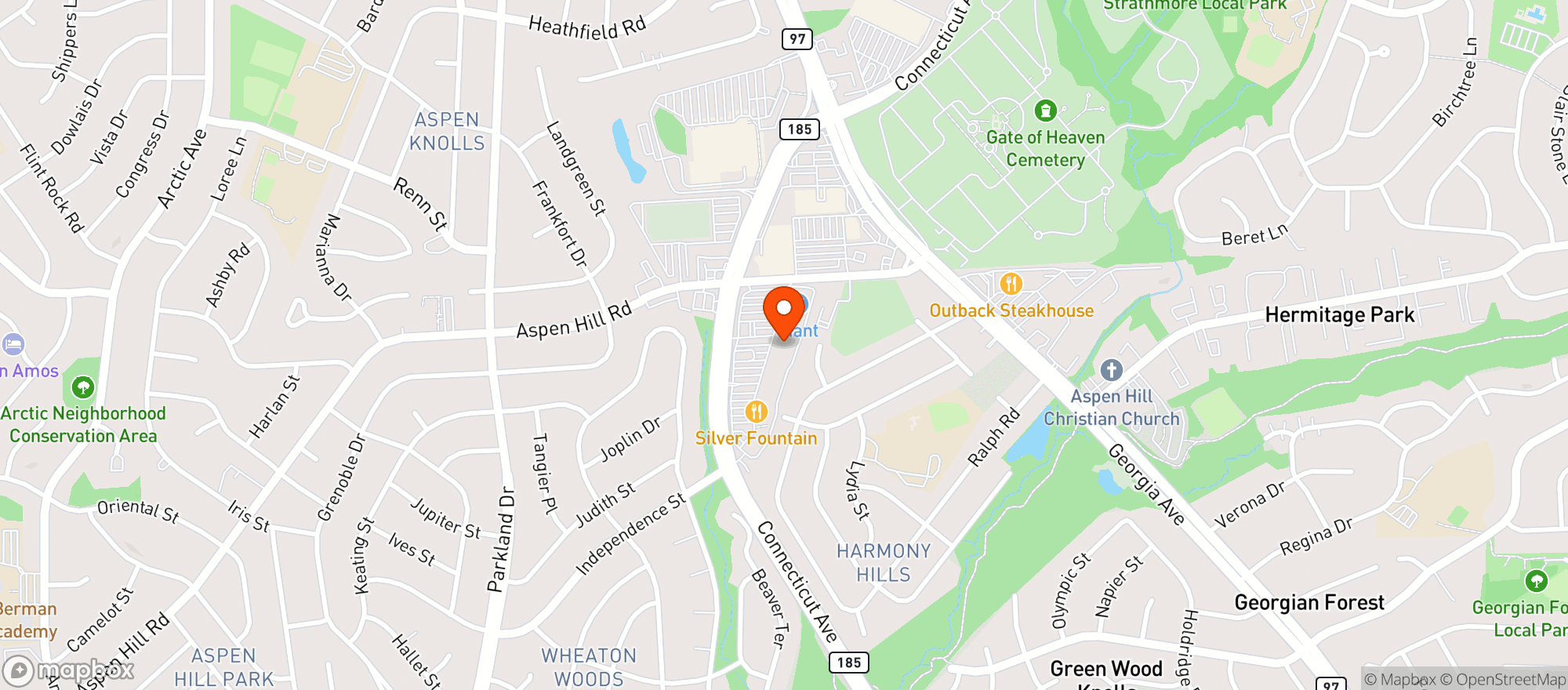 Map showing Gnc
