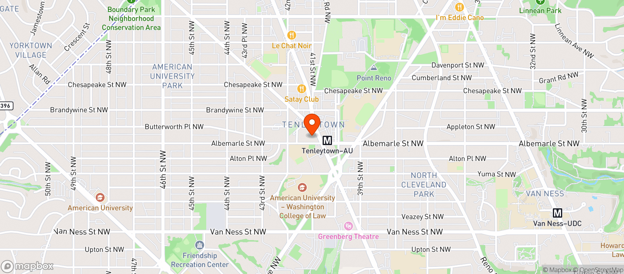 Map showing Target