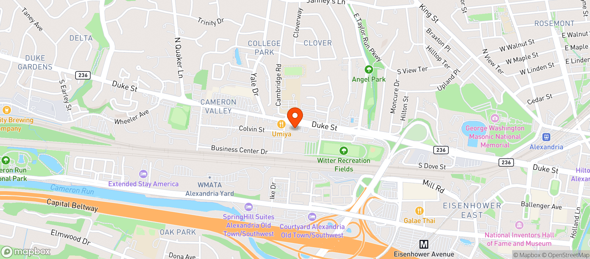 Map showing Duke Street Shell