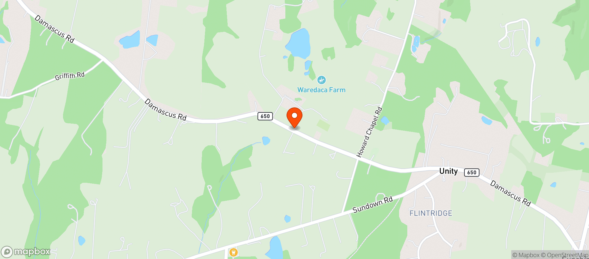 Map showing Waredaca Brewing Company