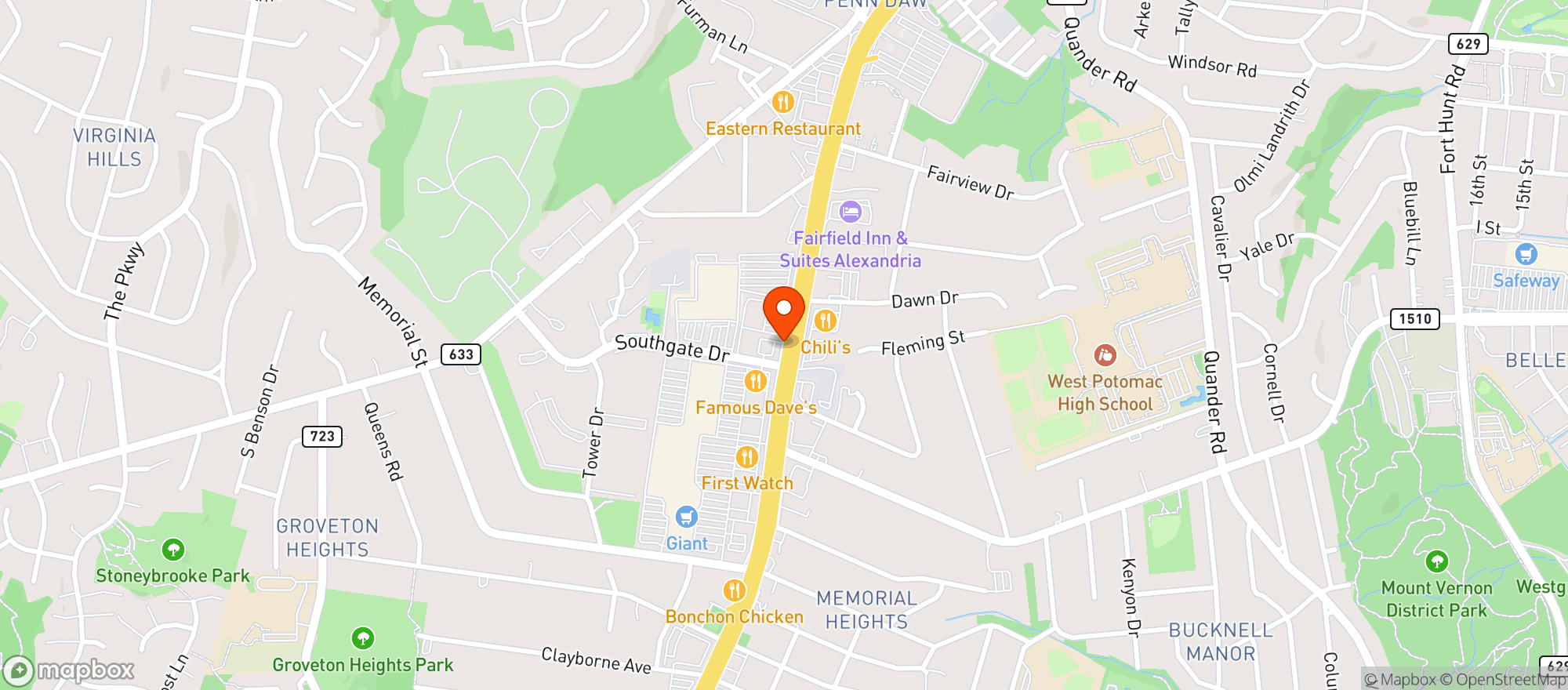 Map showing TARGET