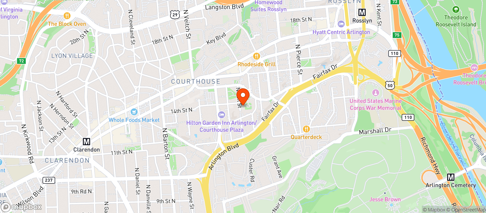 Map showing Sun Deli & Market