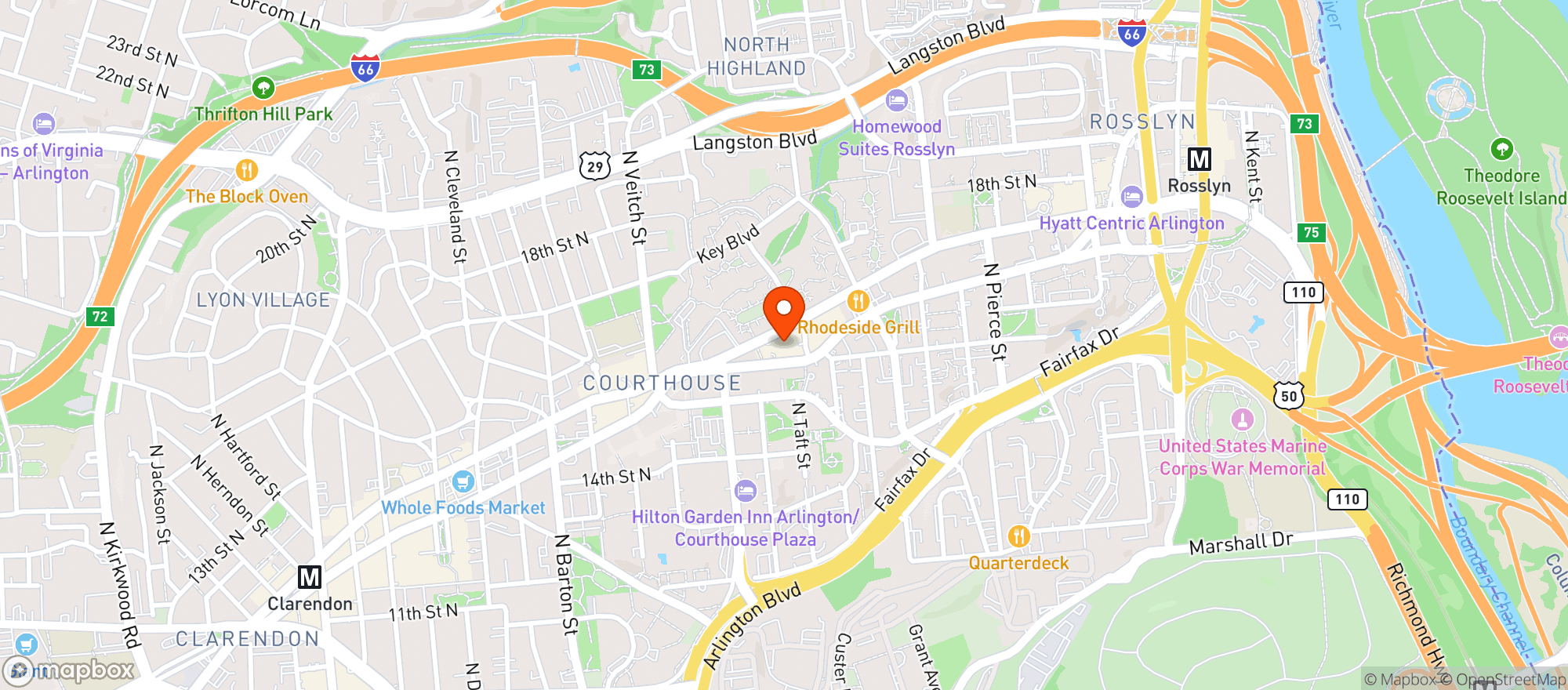 Map showing Brew Shop