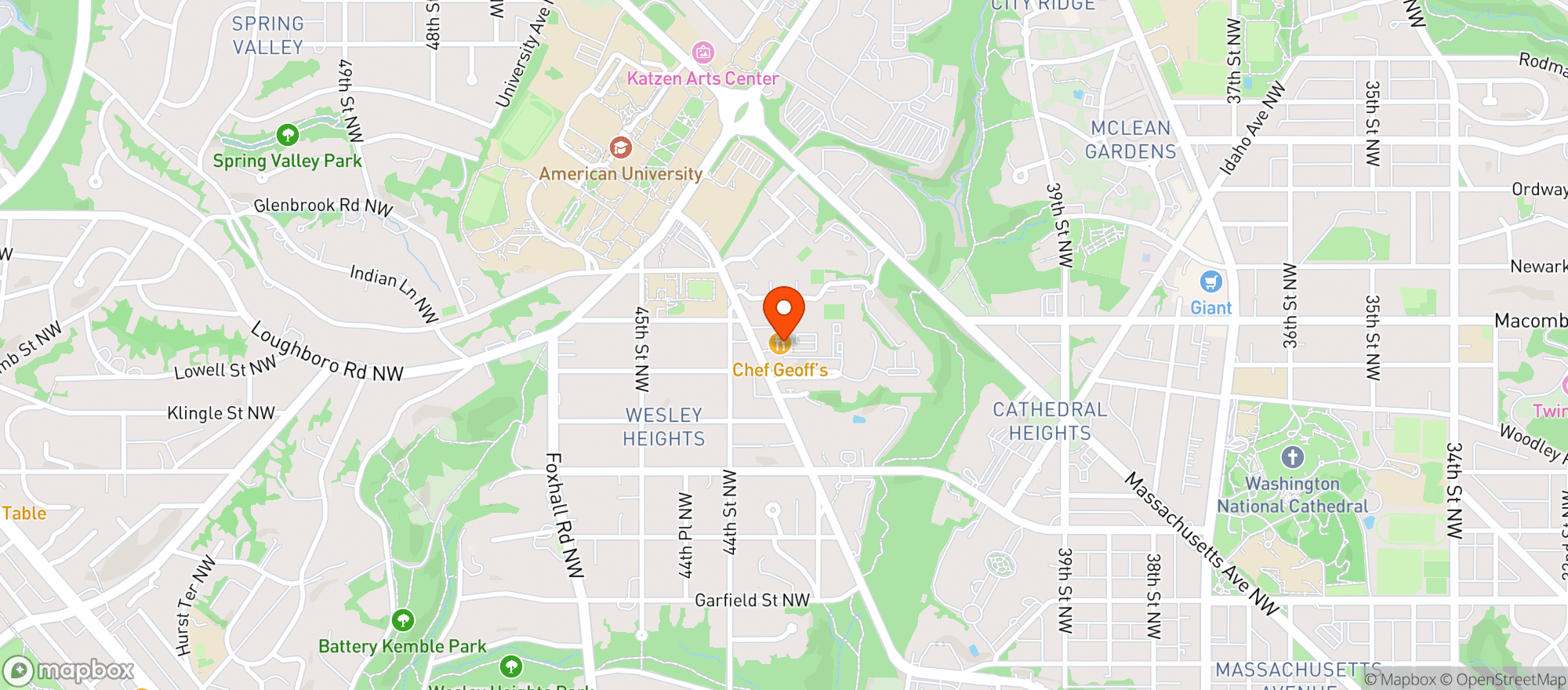 Map showing Al Dente