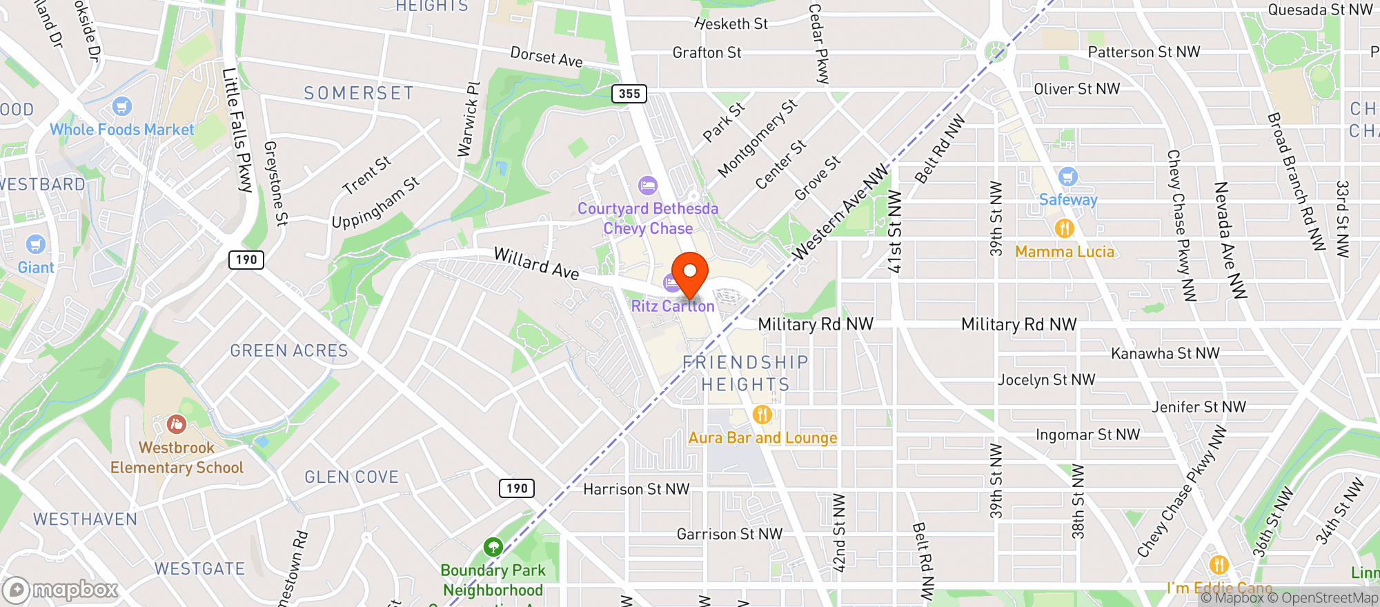 Map showing Whole Foods Market
