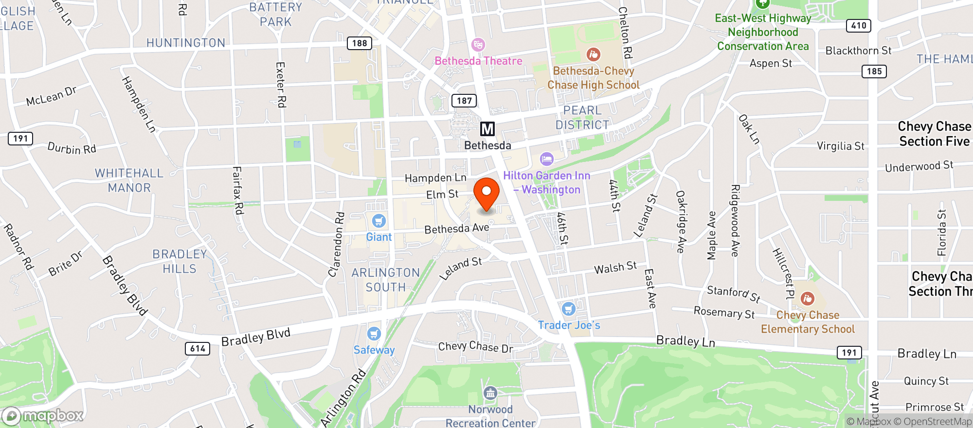 Map showing Aventino Cucina