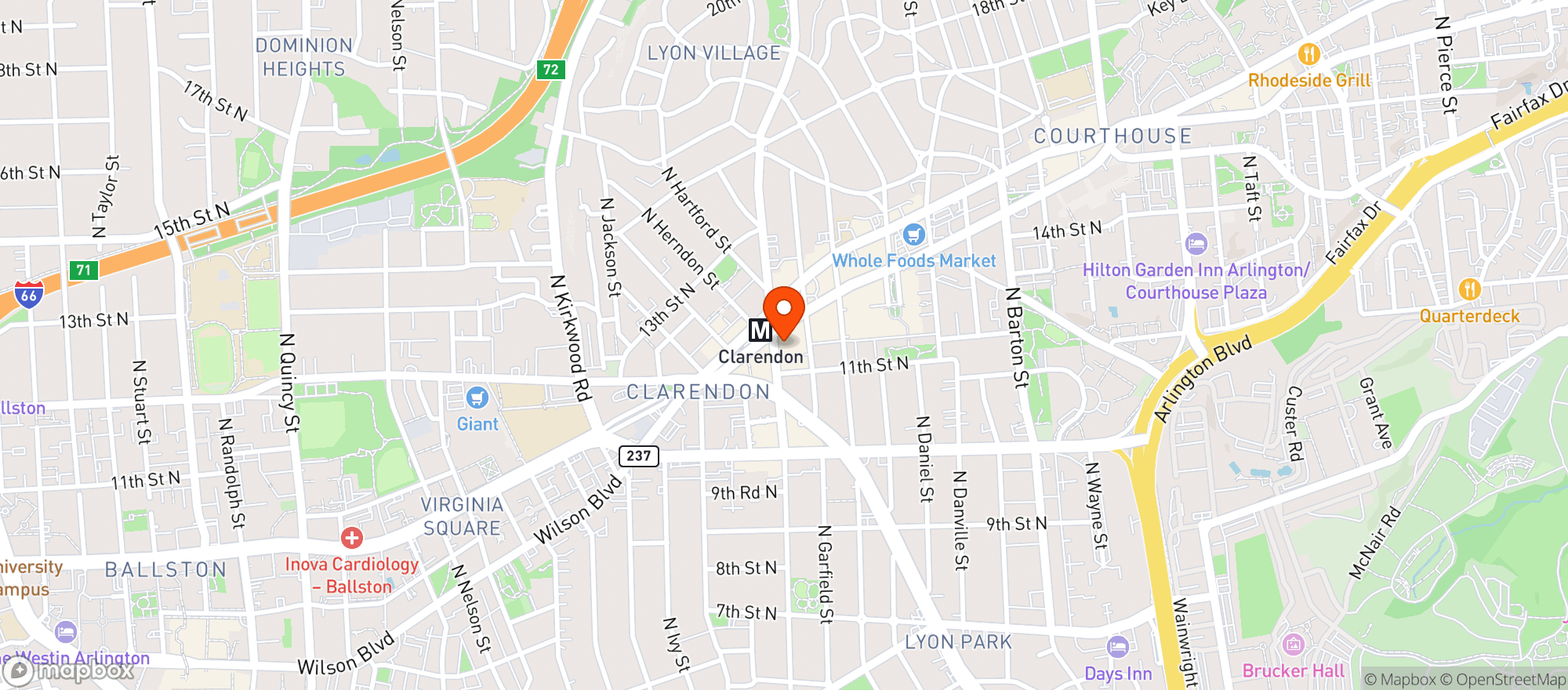 Map showing TRADER JOE'S