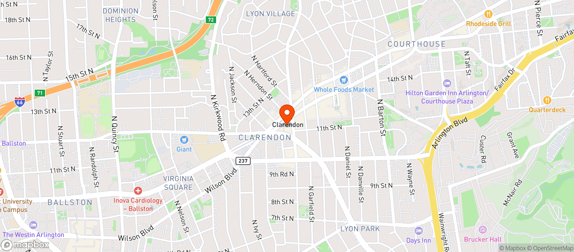 Map showing Hyde Social