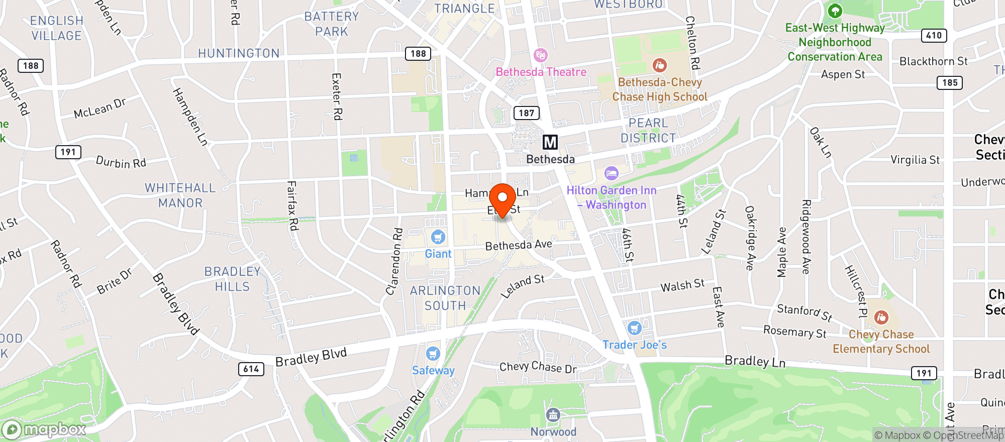 Map showing Foxtrot