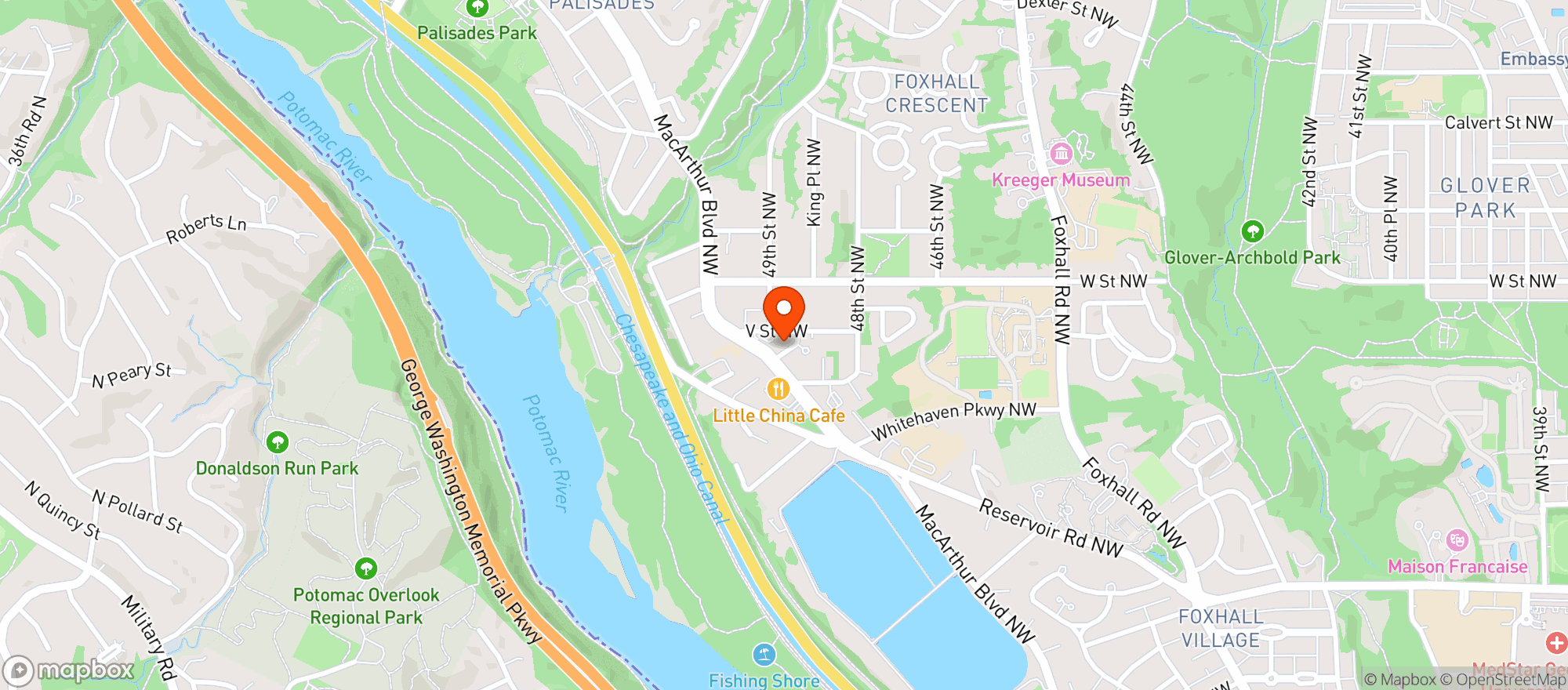 Map showing Addy Bassin's Macarthur Beverages