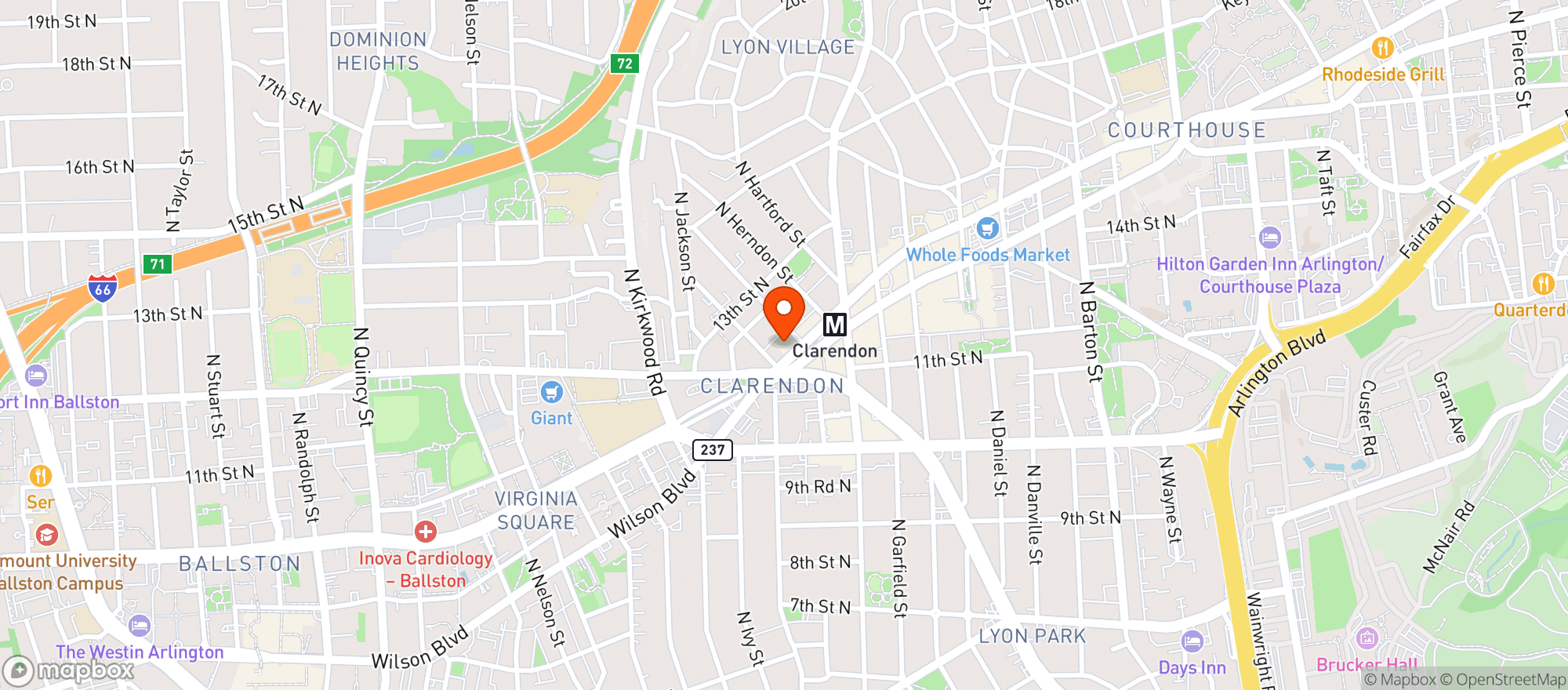 Map showing Spider Kellys