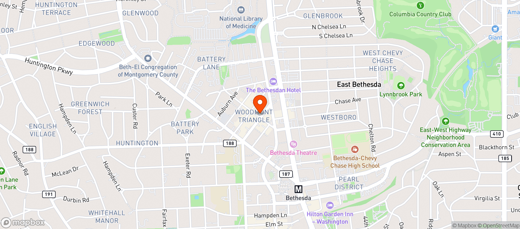 Map showing Capital Beer & Wine