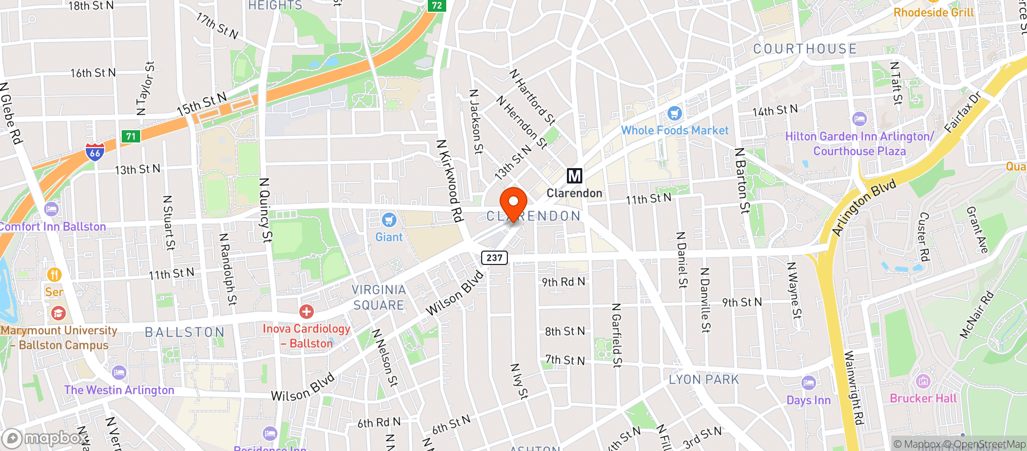 Map showing Northside Social