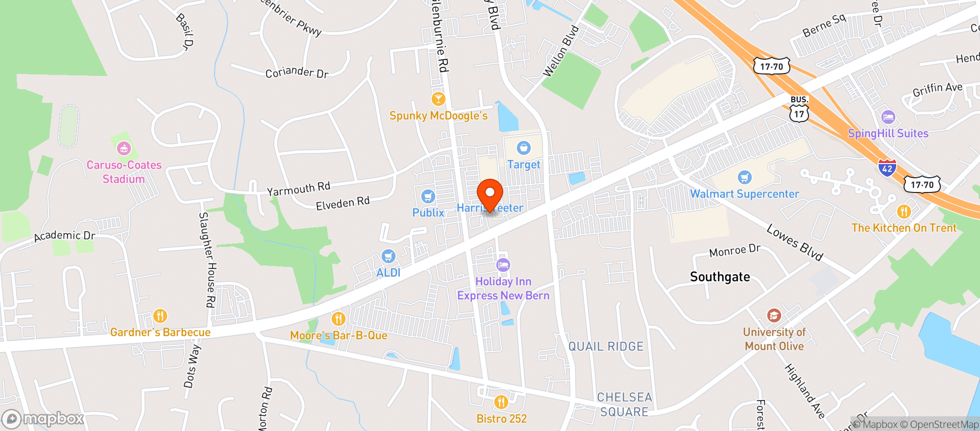 Map showing High Caliber