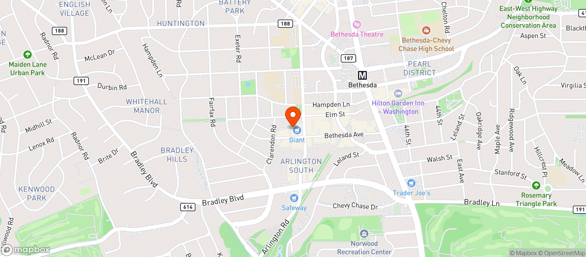 Map showing Giant