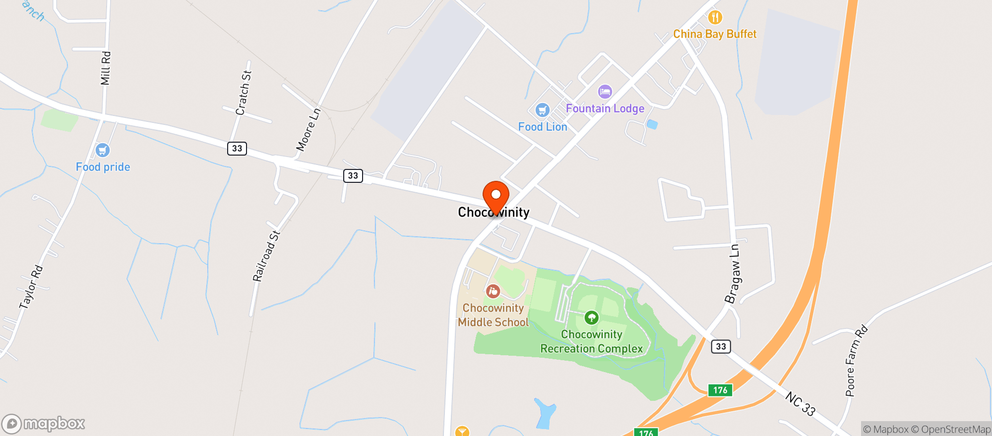 Map showing Food Lion