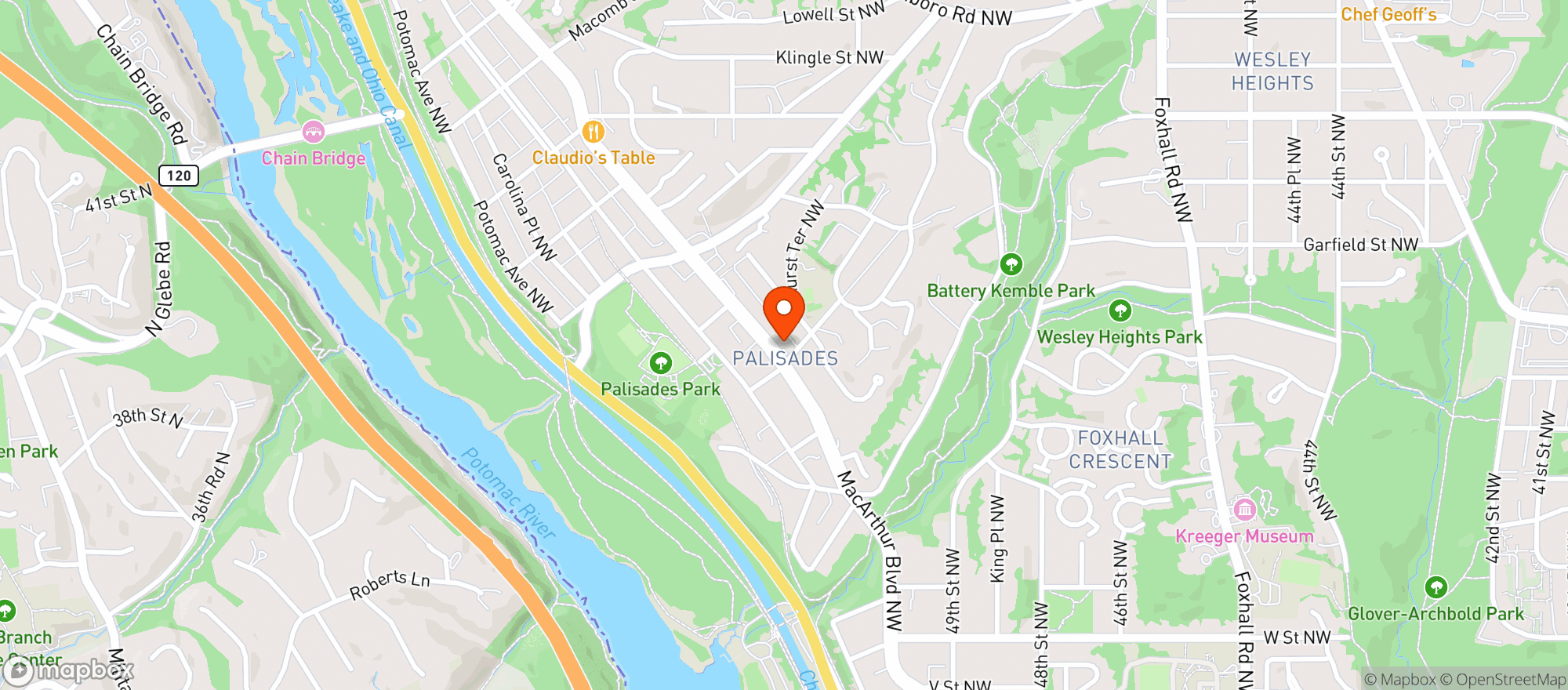 Map showing Sweet Agave Bar & Grill