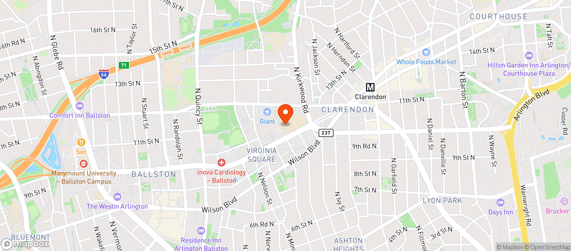 Map showing Wood And Iron Game Day